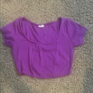 Garage Purple Crop Top